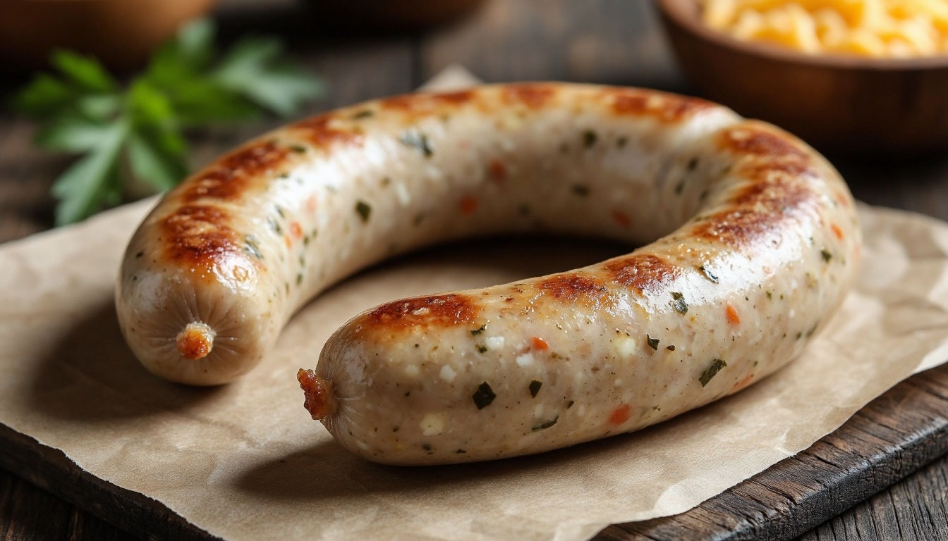 Домашняя куриная колбаса с сыром