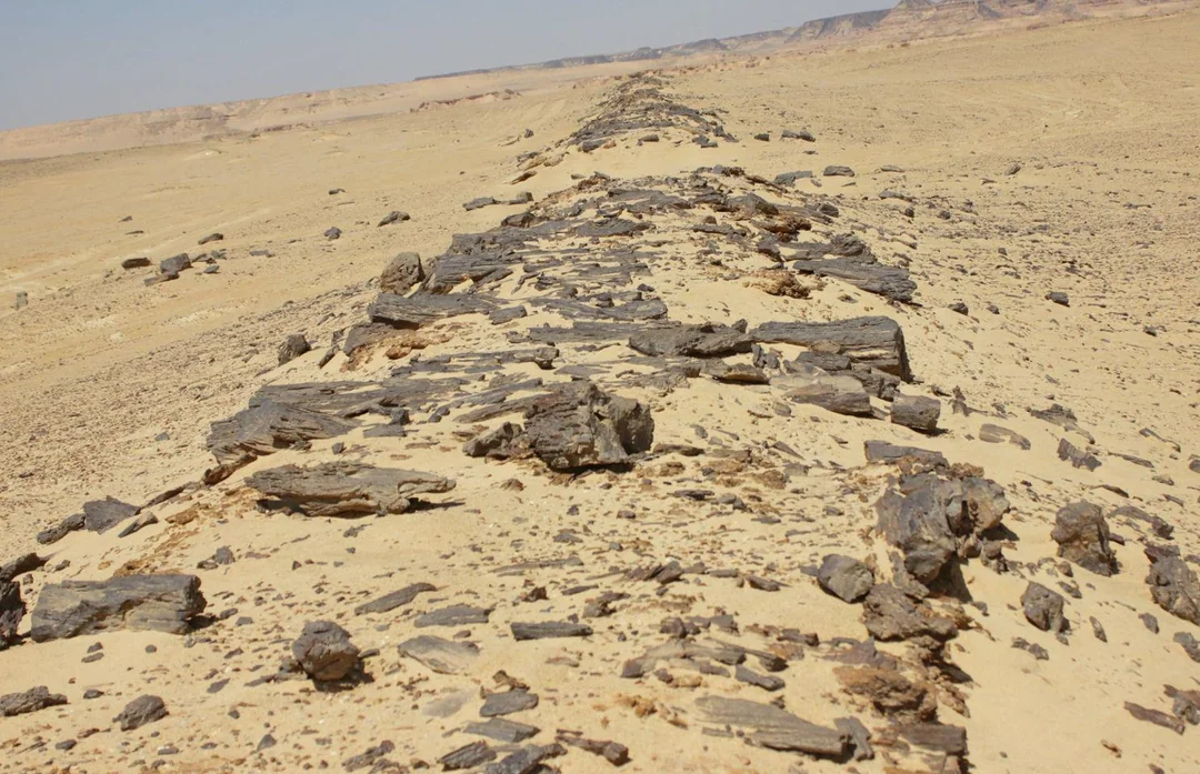 Древняя мощеная дорога в Египте