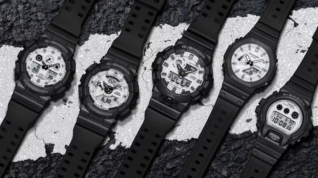 G-Shock Black and White