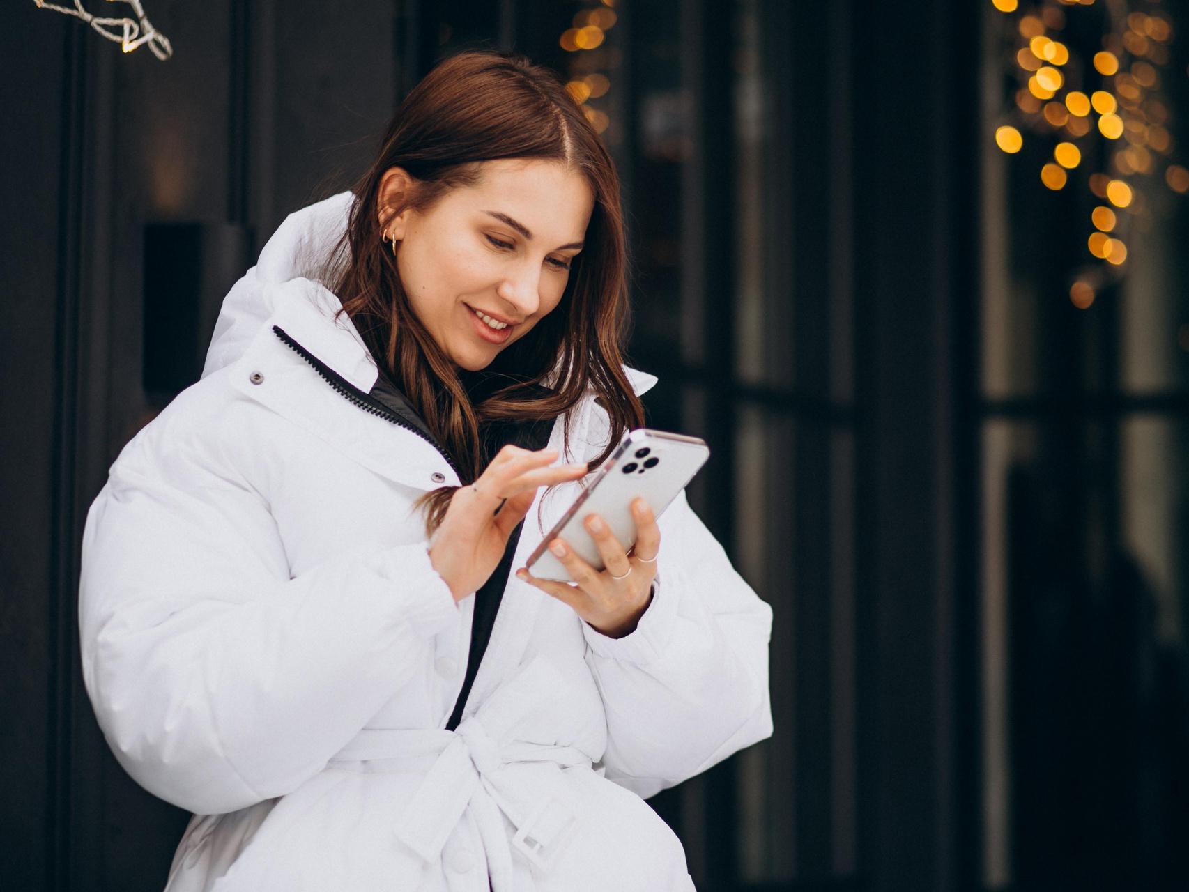 радость зима смартфон iphone